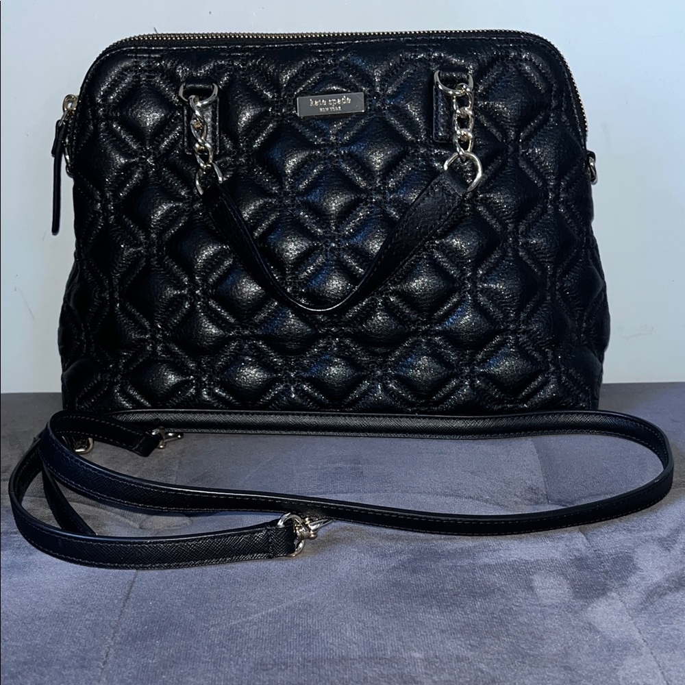 Kate Spade Black Quilted Crossbody Bag